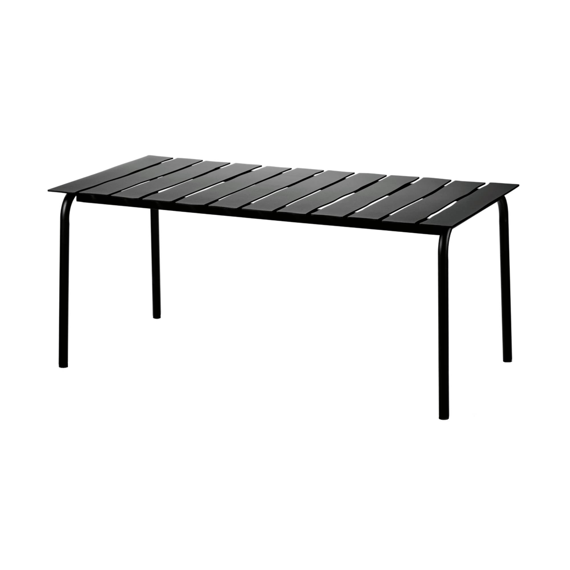 Aligned Outdoor Dining Table: Rectangle + Black