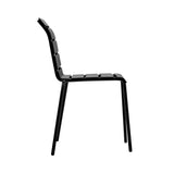 Aligned Outdoor Stacking Chair: Black + Without Arm