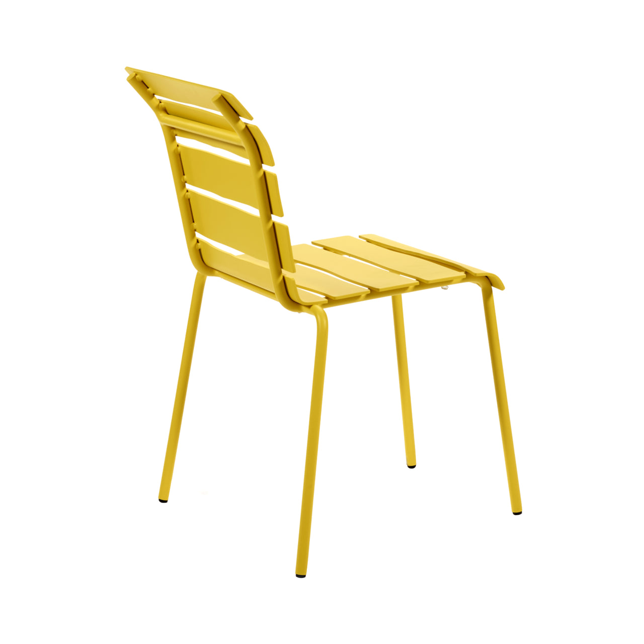 Aligned Outdoor Stacking Chair: Yellow + Without Arm