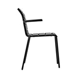 Aligned Outdoor Stacking Chair: Black + With Arm