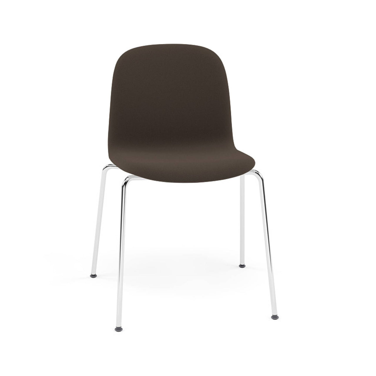 Visu Chair: Tube Base + Upholstered + Chrome