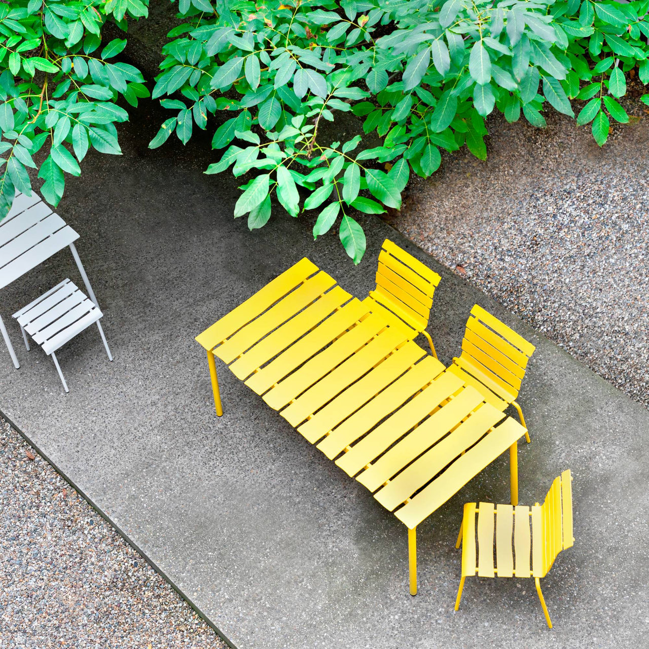 Aligned Outdoor Dining Table