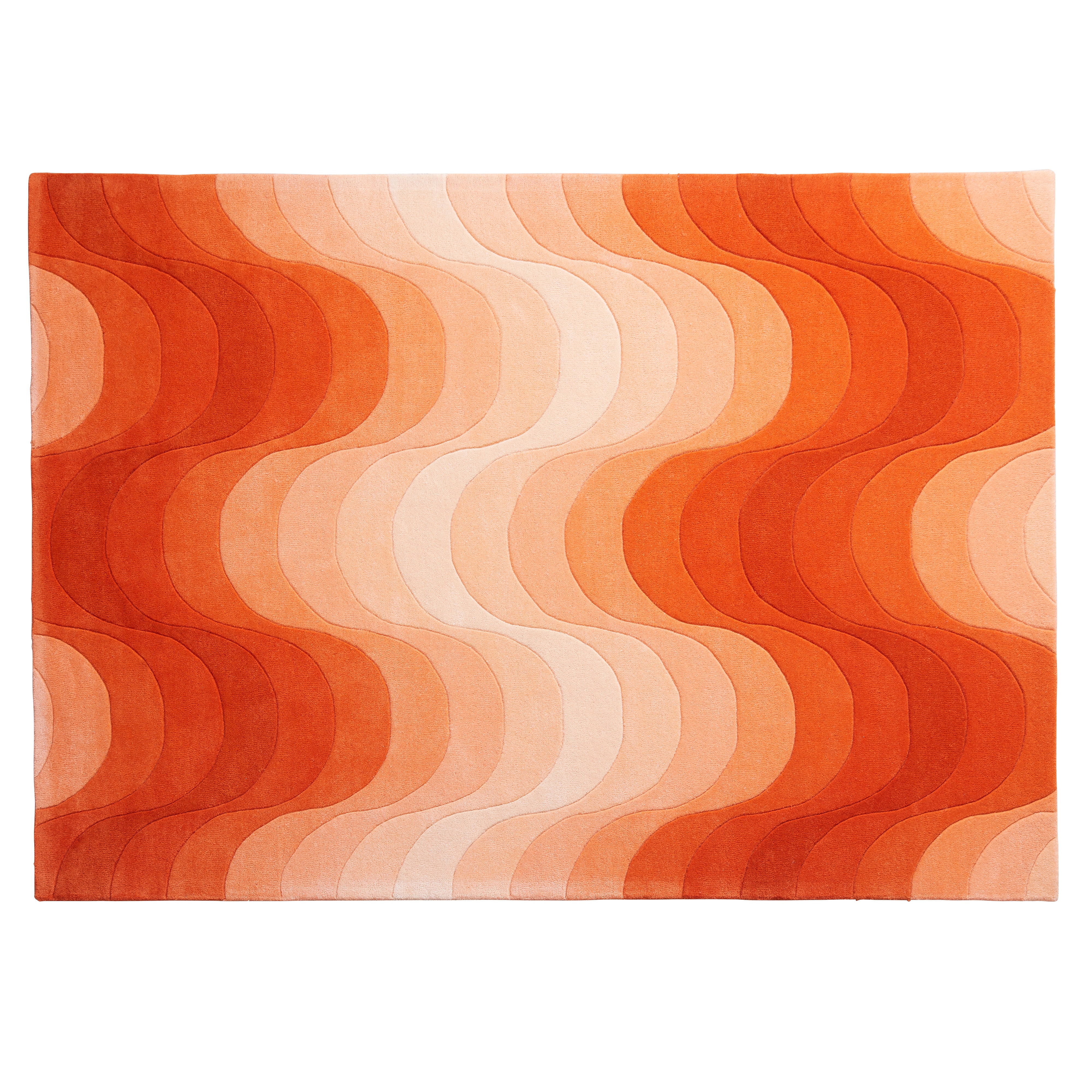 Wave Rug: Orange