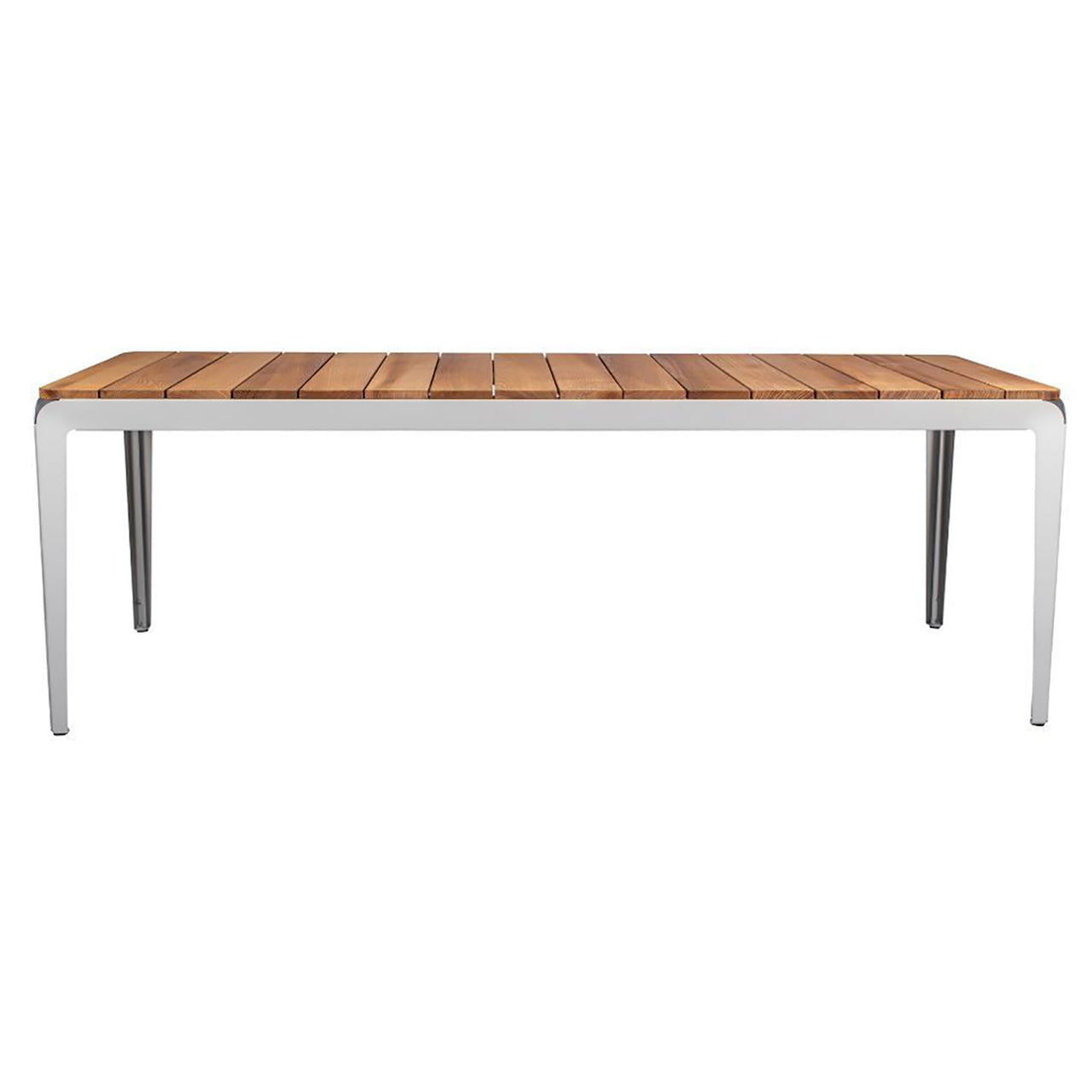 Bended Table: Wood Top + Agate grey