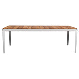 Bended Table: Wood Top + Agate grey
