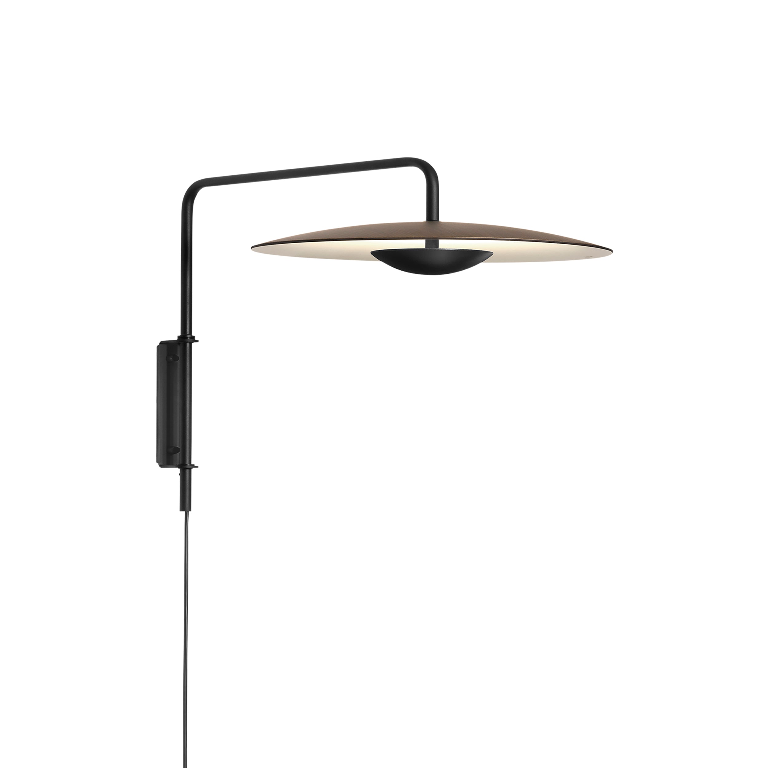 Ginger A Wall Light: Plug-in + Wenge