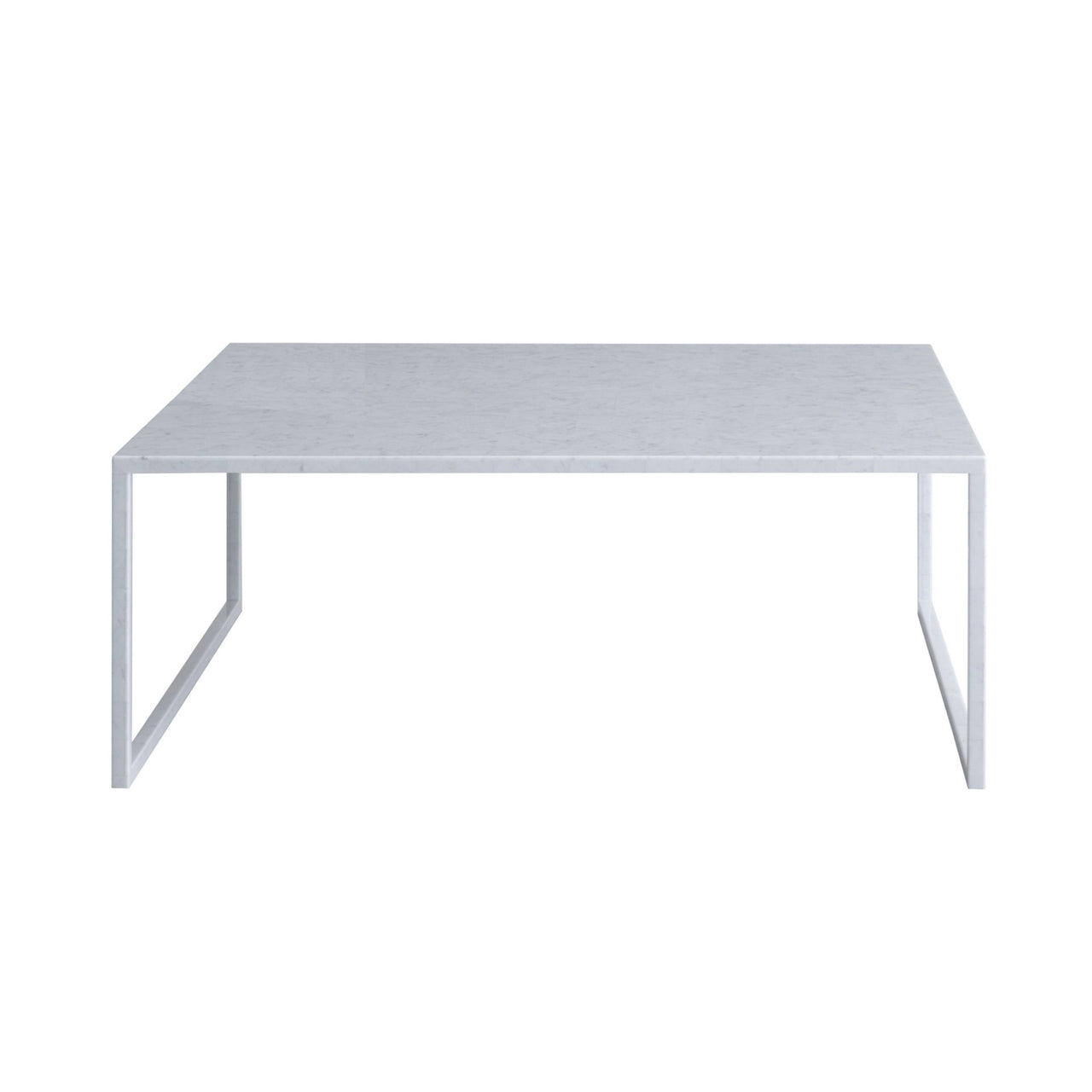 BK Center Table: White Carrara Marble + Square