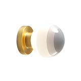 Dipping Wall Light: A2-13 + Brushed Brass + White