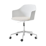Rely Chair HW54: Polished Aluminum + White