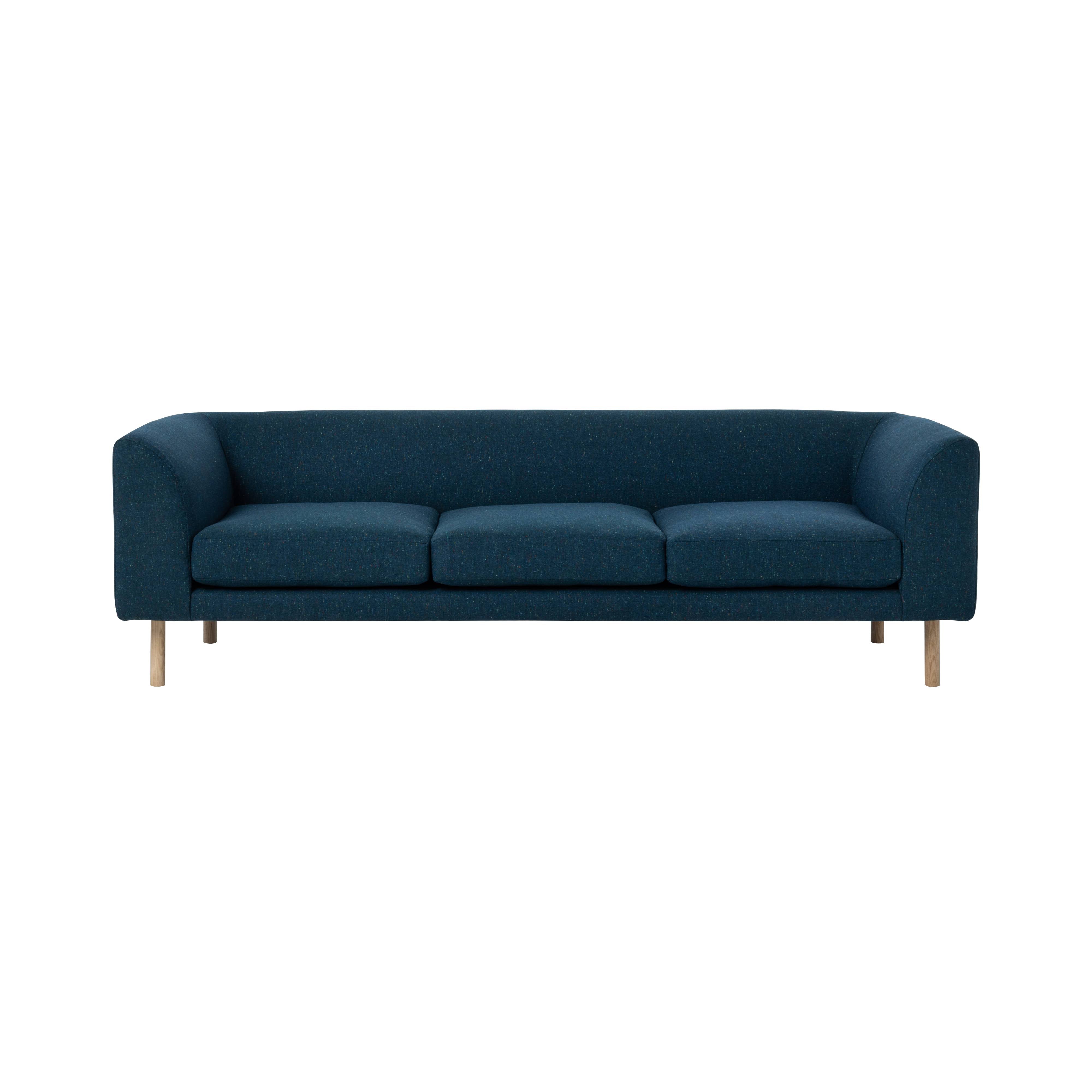 Woodgate Radius 3 Seater Sofa with Arm: Oak