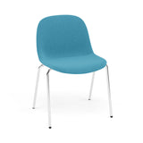 Fiber Side Chair: A-Base with Glides + Upholstered