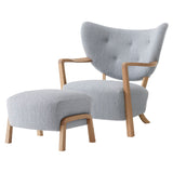 Wulff Lounge Chair ATD2 + Pouf ATD3: Oak + Karandash 005