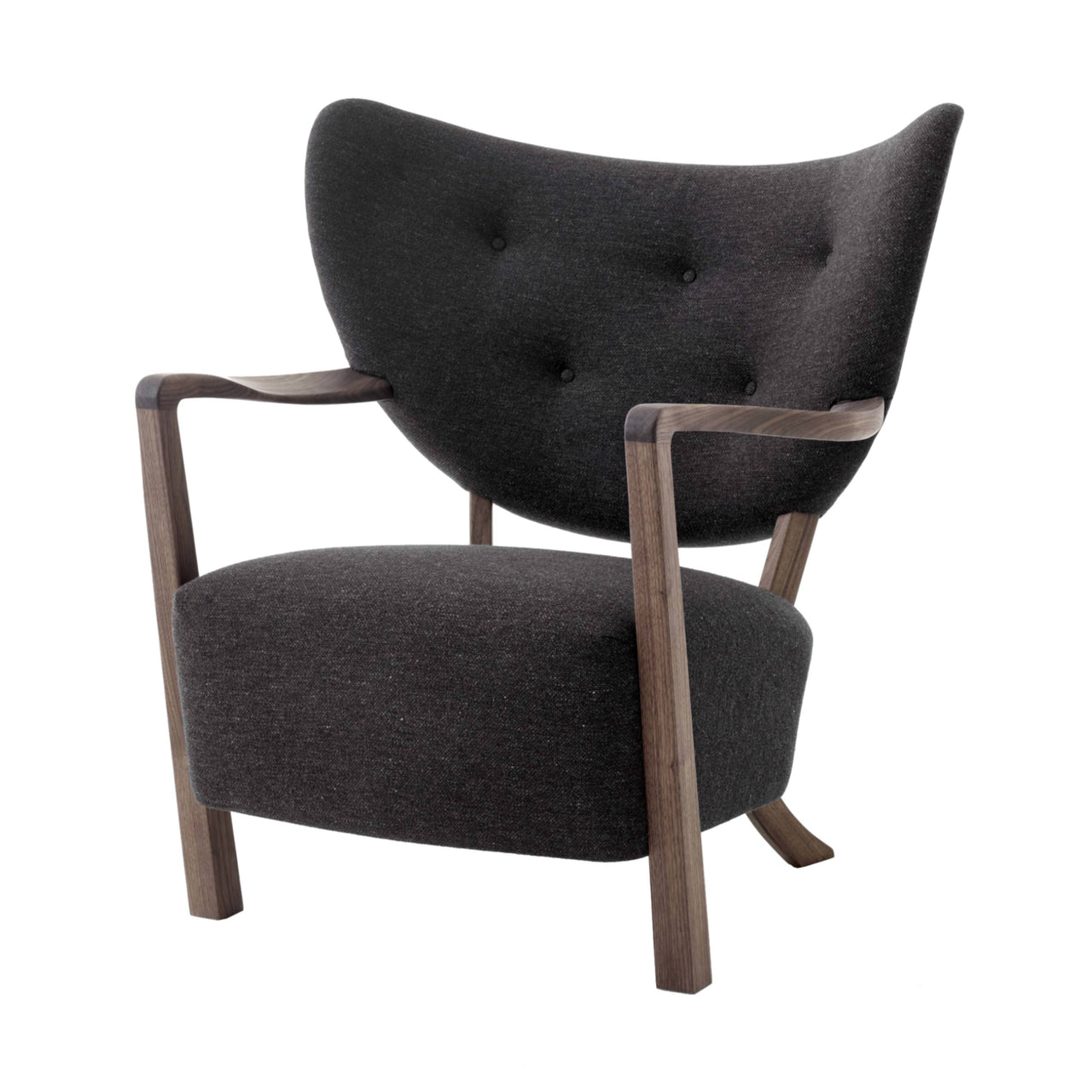Wulff Lounge Chair ATD2: Walnut + Hallingdal 376