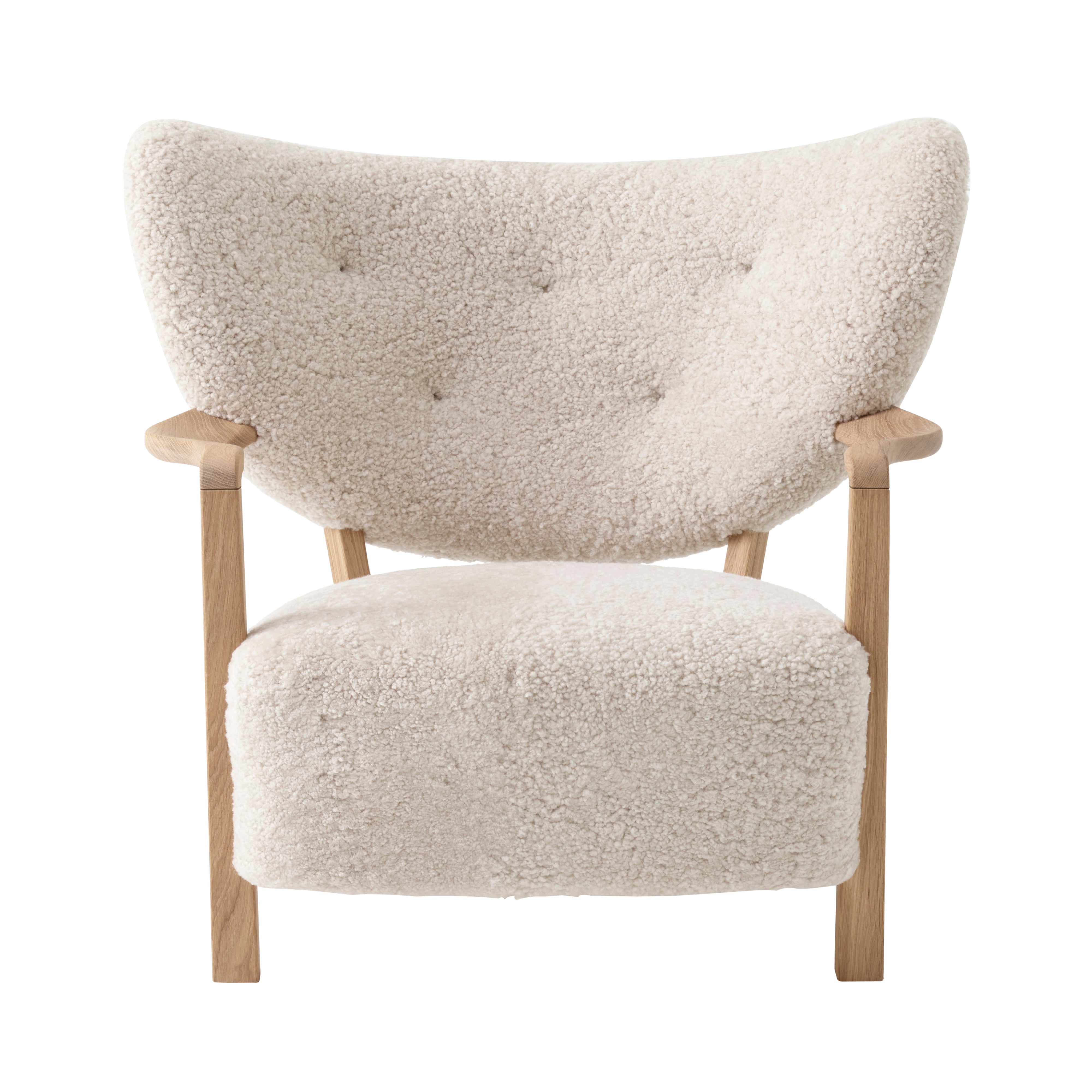 Wulff Lounge Chair ATD2: Oak + Sheepskin Moonlight