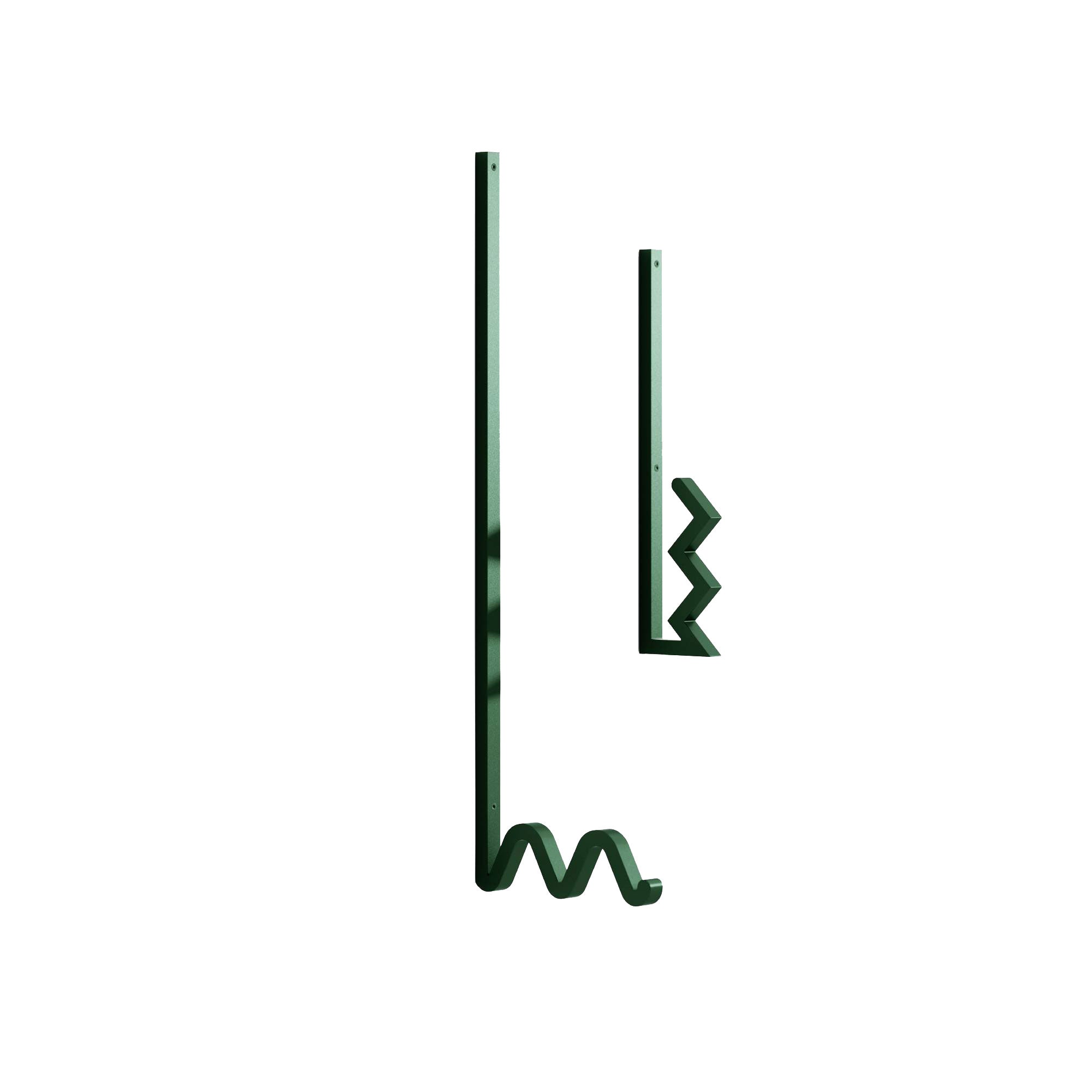 Zag Coat Hanger: Set of 2 + Green