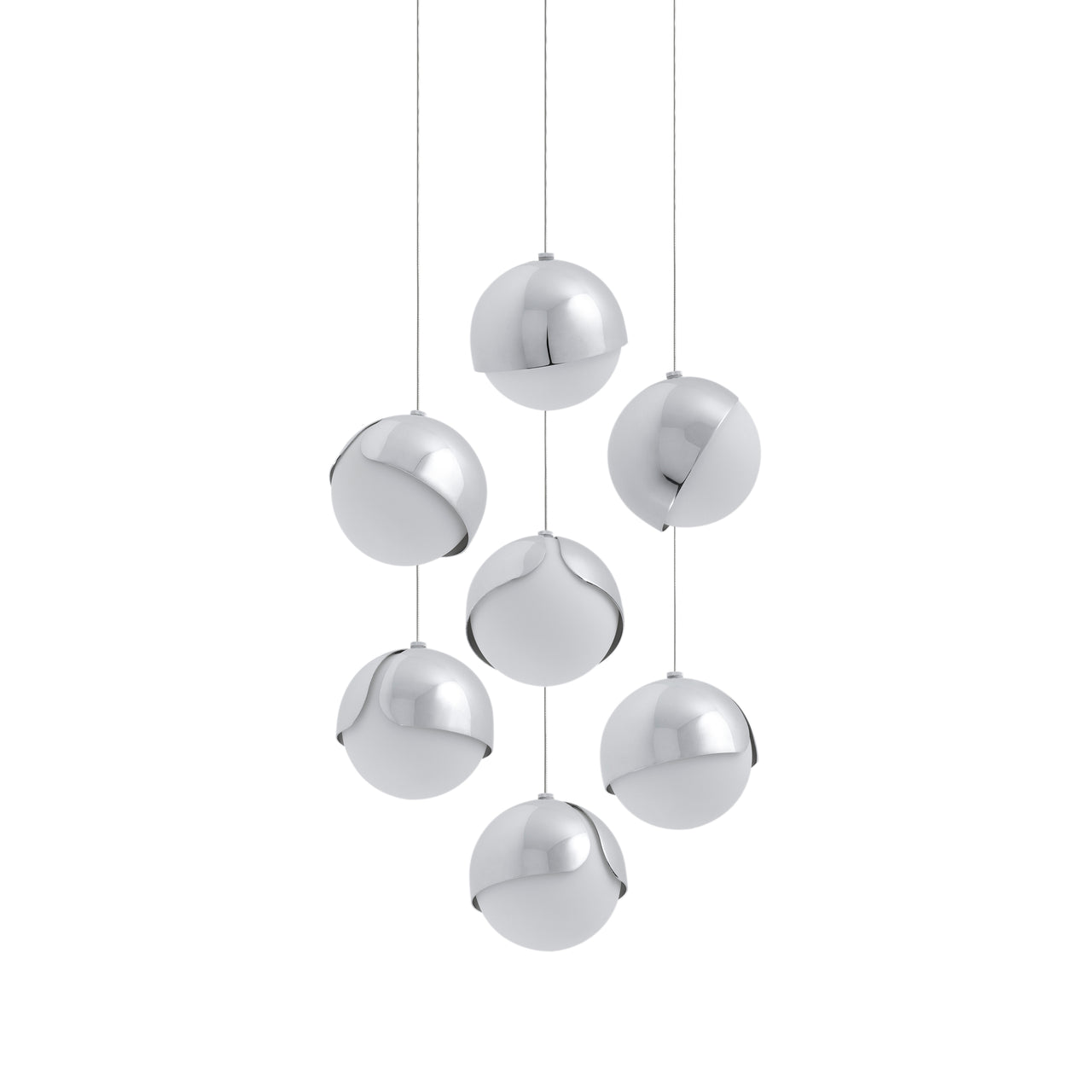 Ohm. 07 Chandelier: Polished Chrome