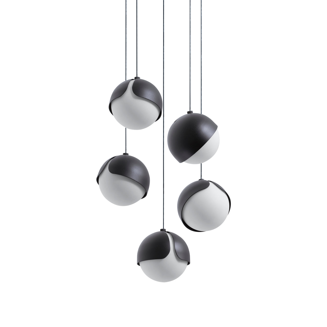 Ohm. 05 Chandelier: Sandtex Black