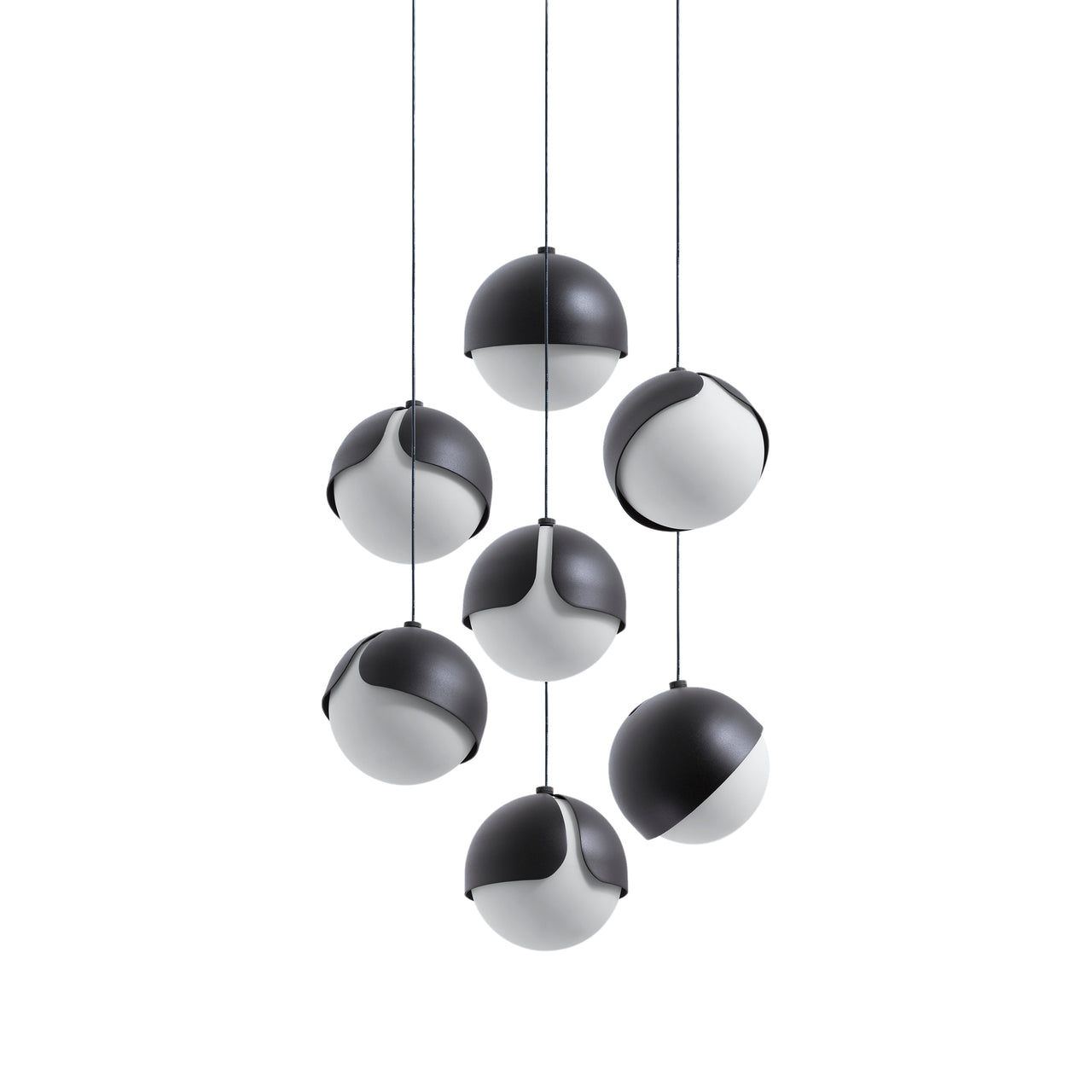 Ohm. 07 Chandelier: Sandtex Black