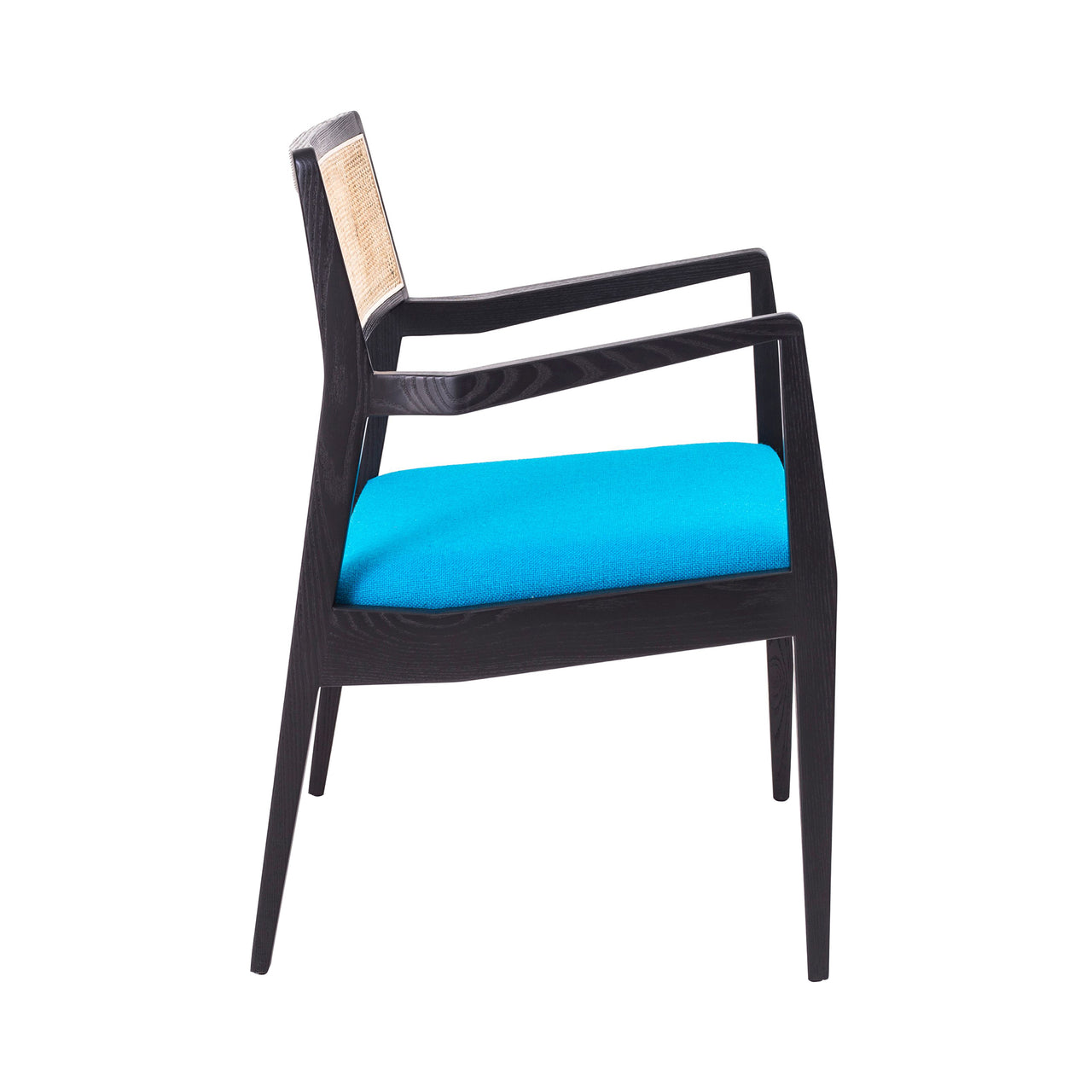 Risom C140 Chair: Black Oak
