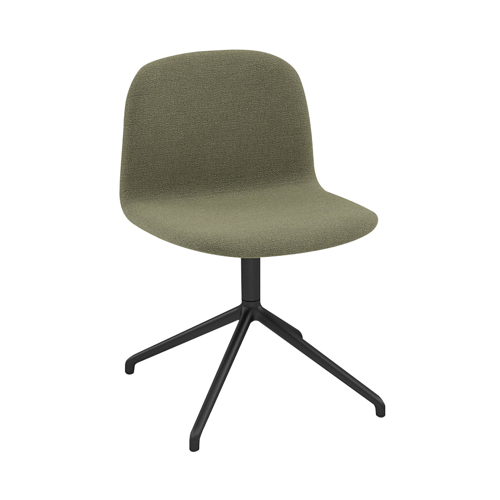Visu Wide Chair: Swivel Base + Upholstered