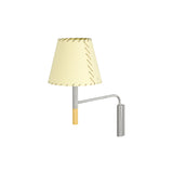 BC Wall Lamp: BC3 + Stitched Beige Parchment