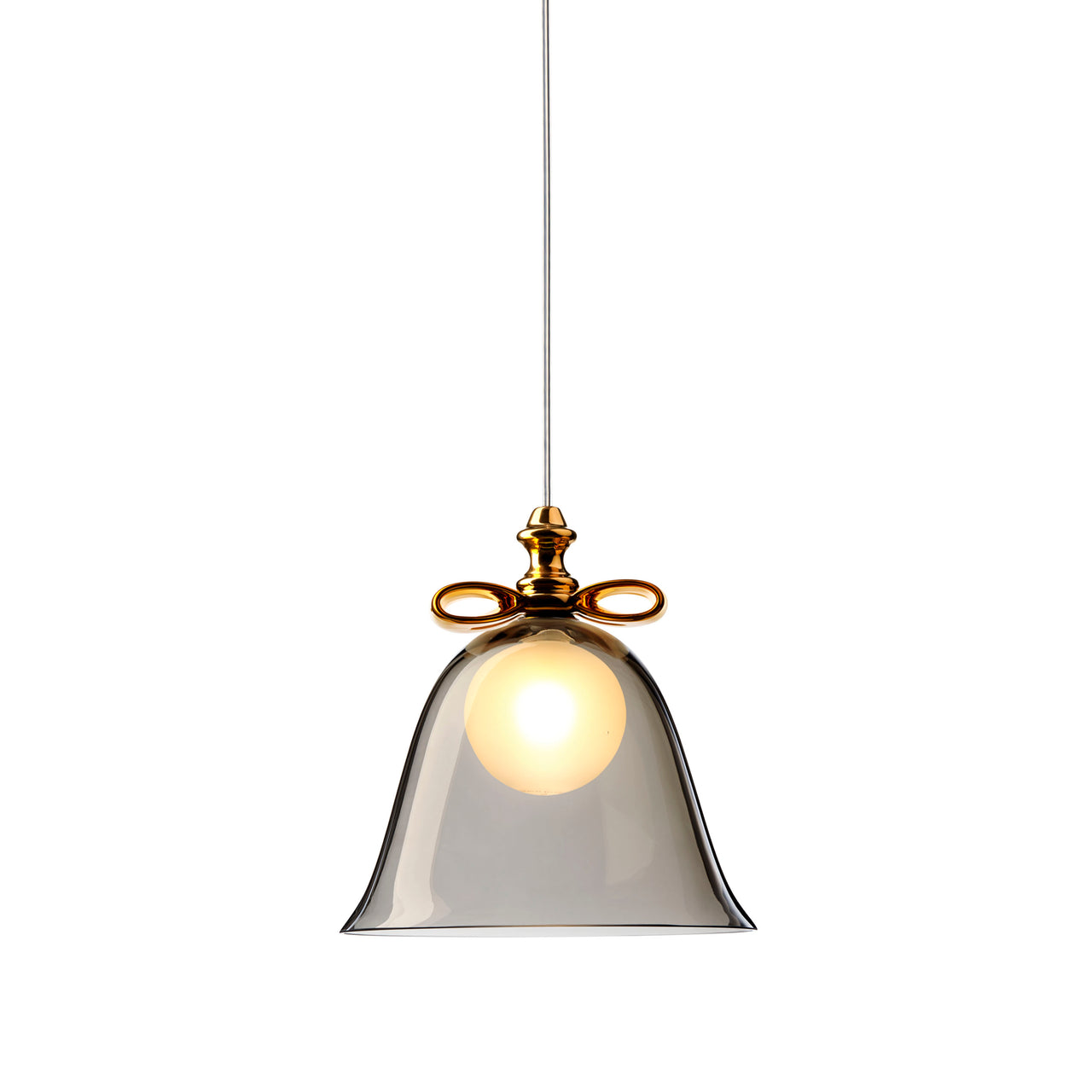 Bell Lamp: Gold + Smoke