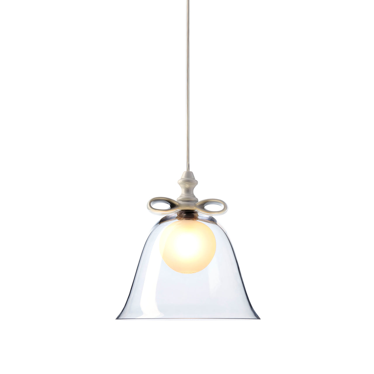 Bell Lamp: White + Transparent 