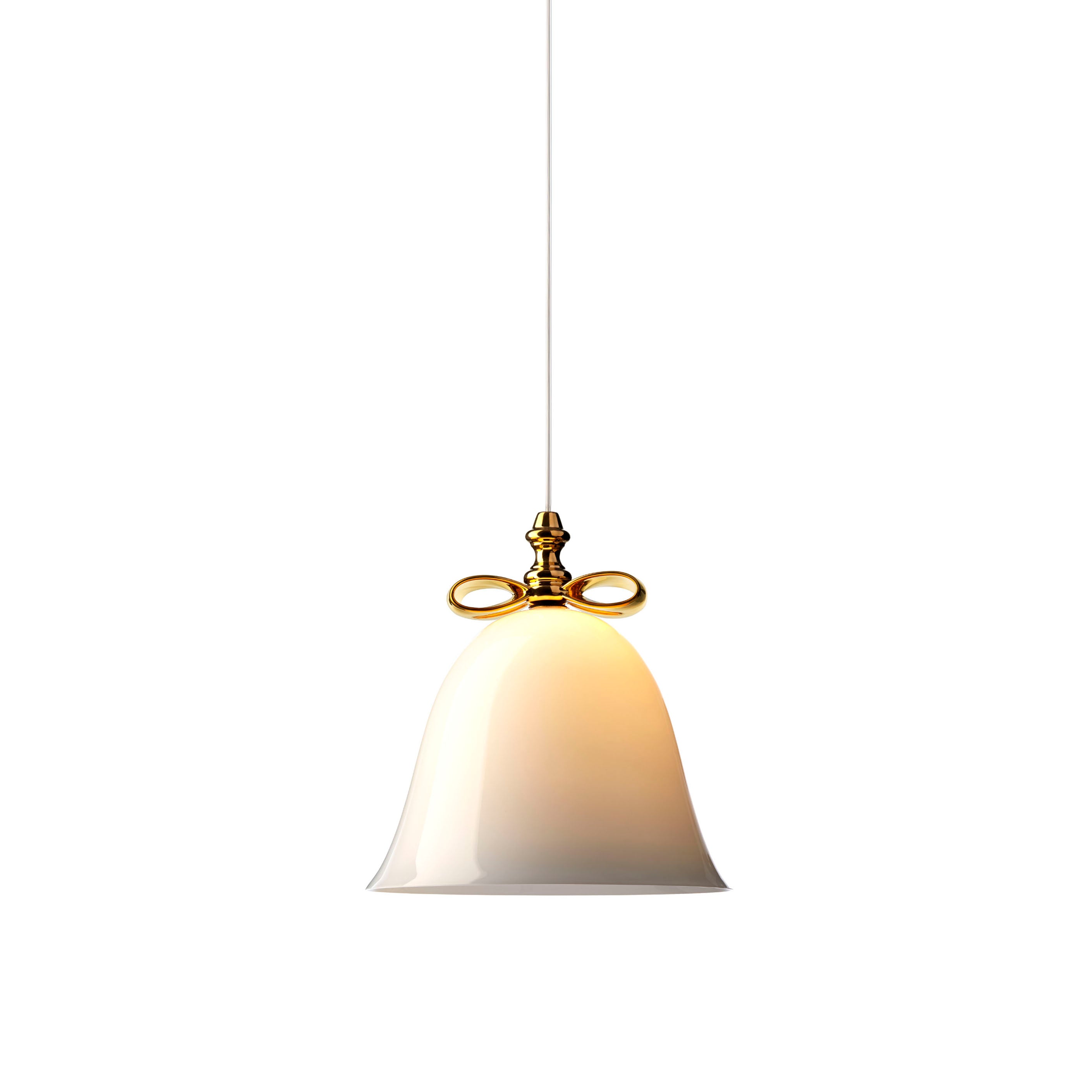 Bell Lamp: Small + Gold + White
