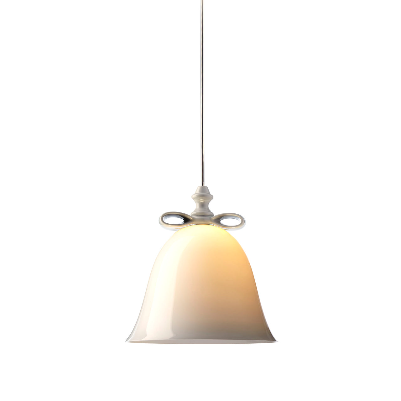 Bell Lamp: White + White