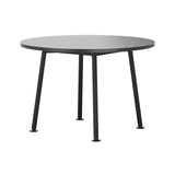 Landa Table: Round + Counter + Black Laminate + Black