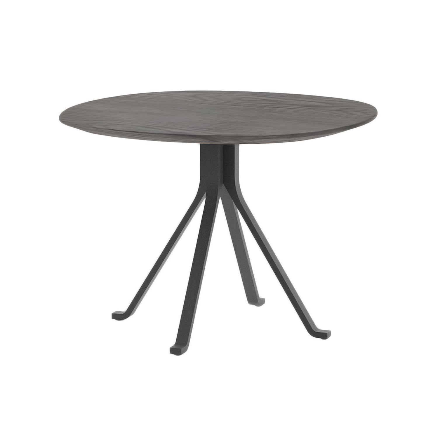 Blink Side Table: Wood Top + Black Oak 