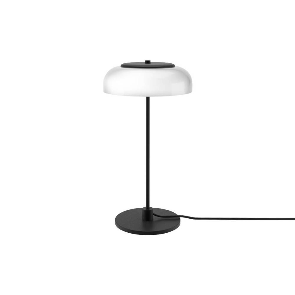 Blossi Table Lamp: Black + Opal