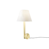 Calé(e) Table Lamp: Extra Small + Polished Brass + Polished Brass + White Chinette