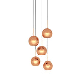 Copper LED Round Pendant System