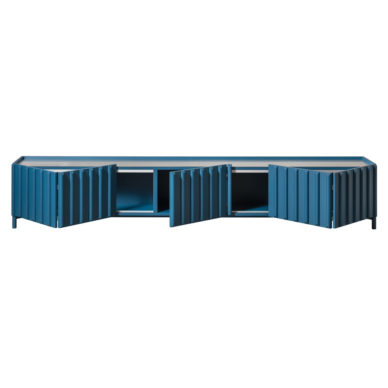 Container Sideboard: Large + Zinc-Coated Metal + Lacquered Bisanzio