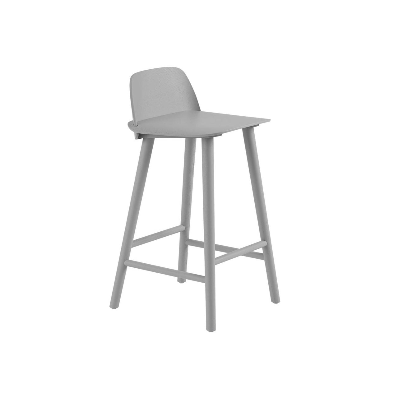 Nerd Bar + Counter Stool: Counter + Grey