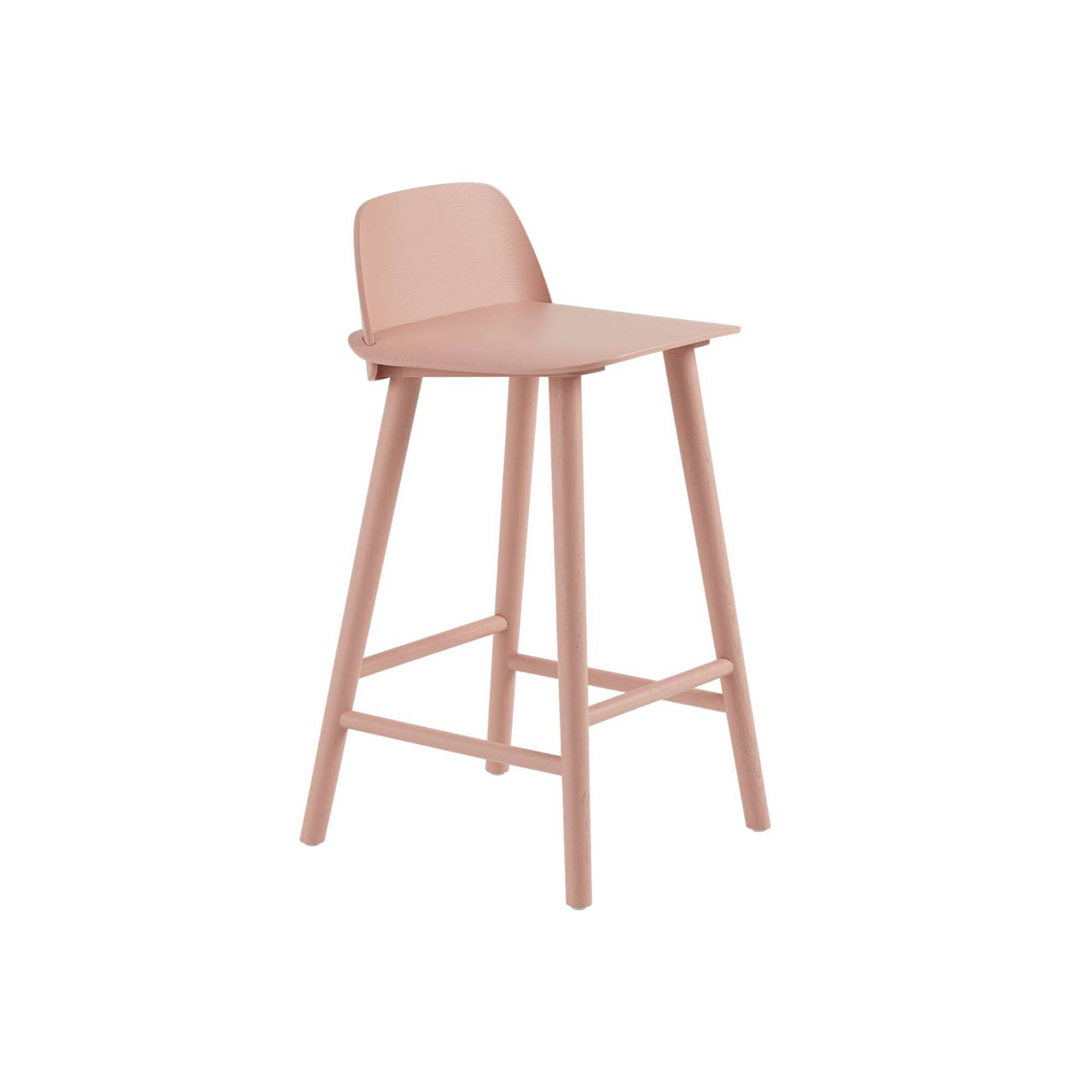 Nerd Bar + Counter Stool: Counter + Tan Rose