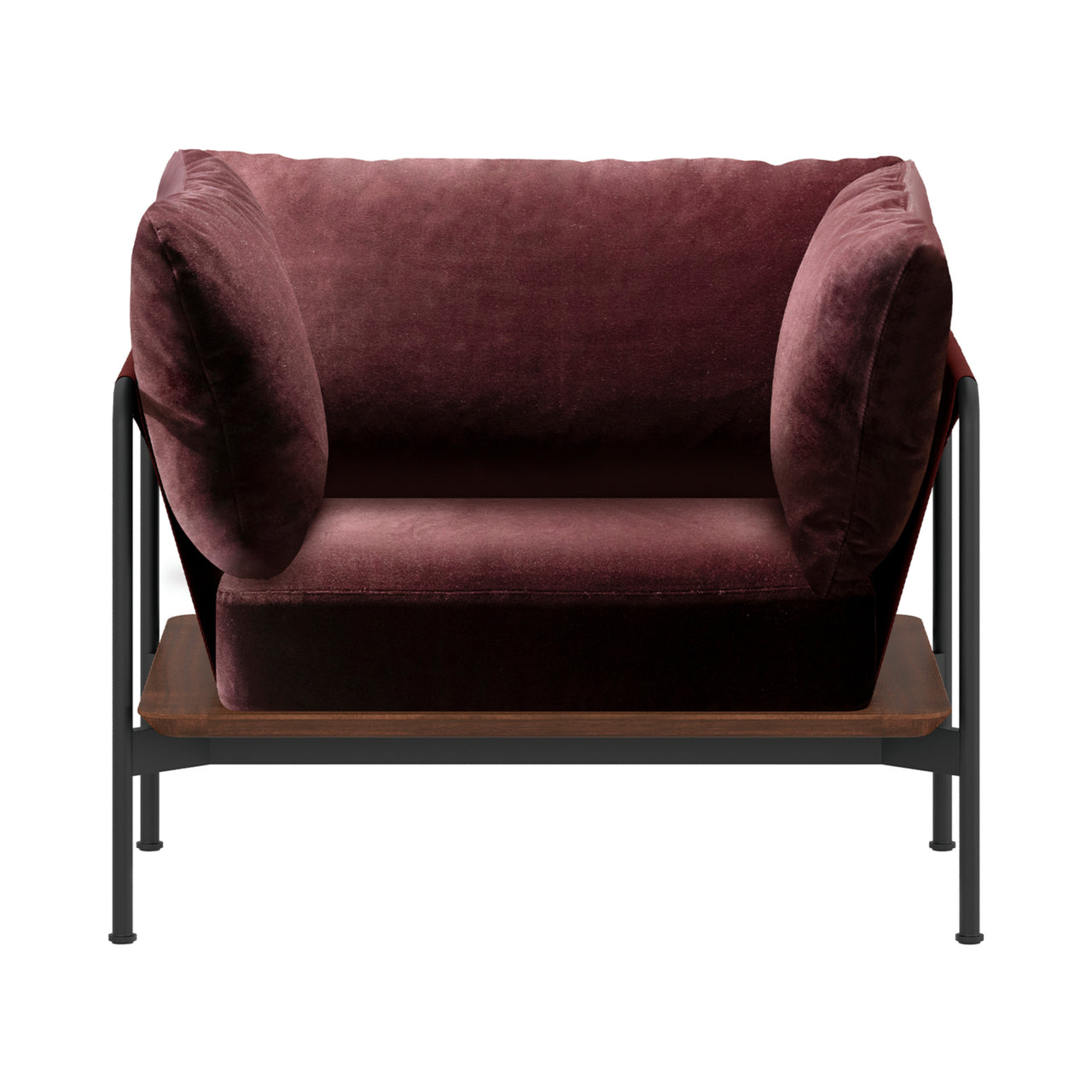 Crawford Lounge Chair 2.0: Dark Brown Oak