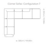 In Situ Modular Sofa: Corner + Configuration 7