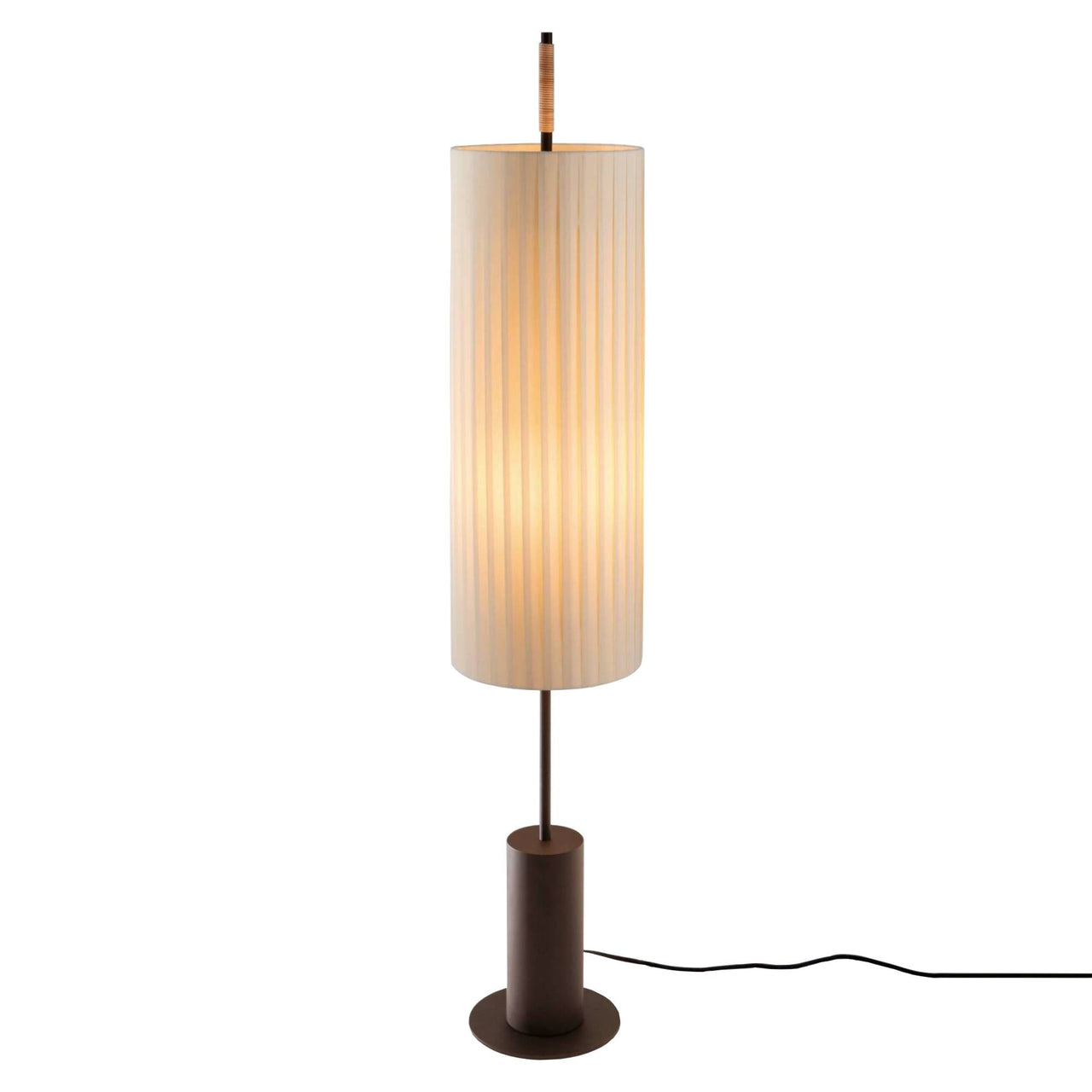 Dórica Floor Lamp: Cylindrical Base with Stabilizing Disc