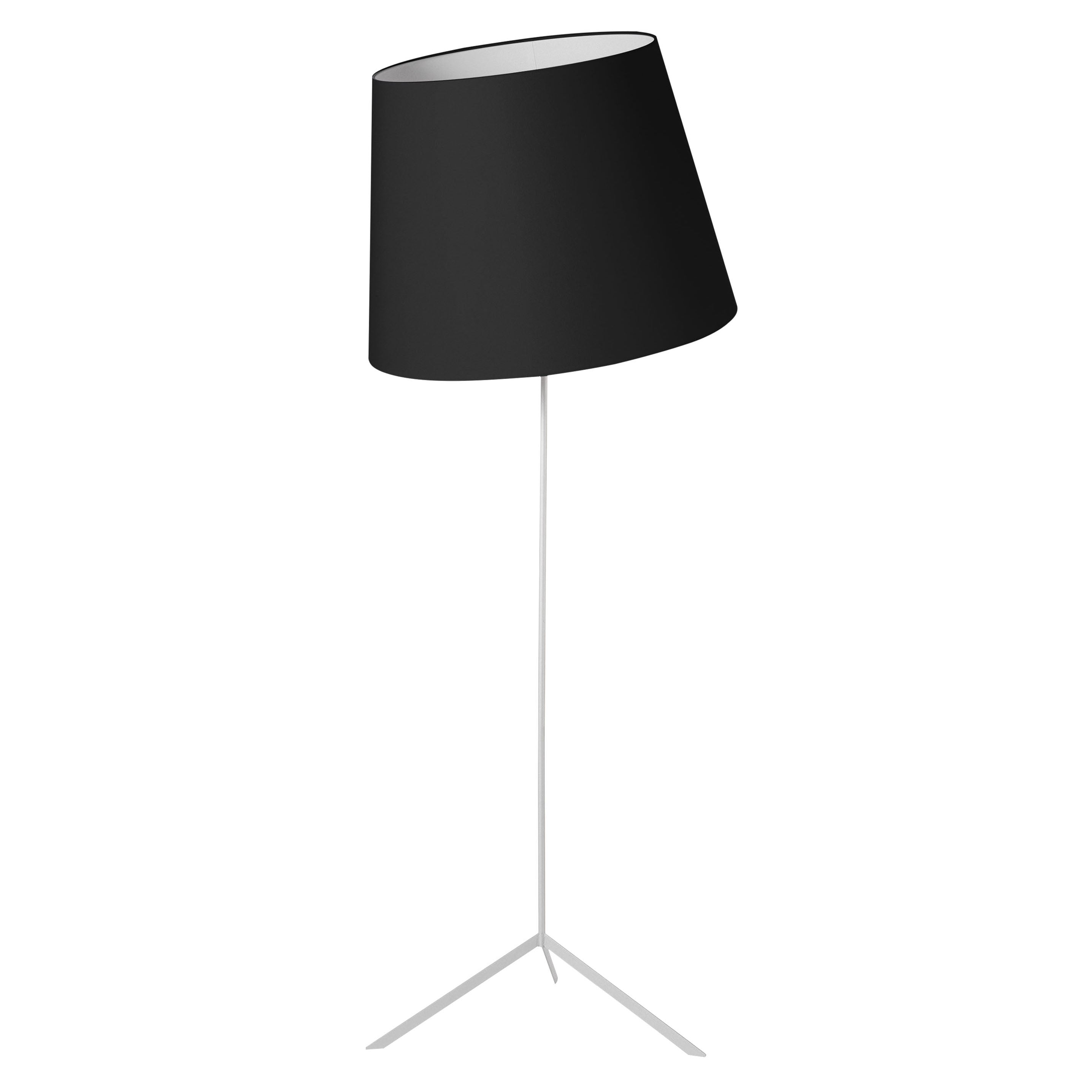 Double Shade Floor Lamp: Black
