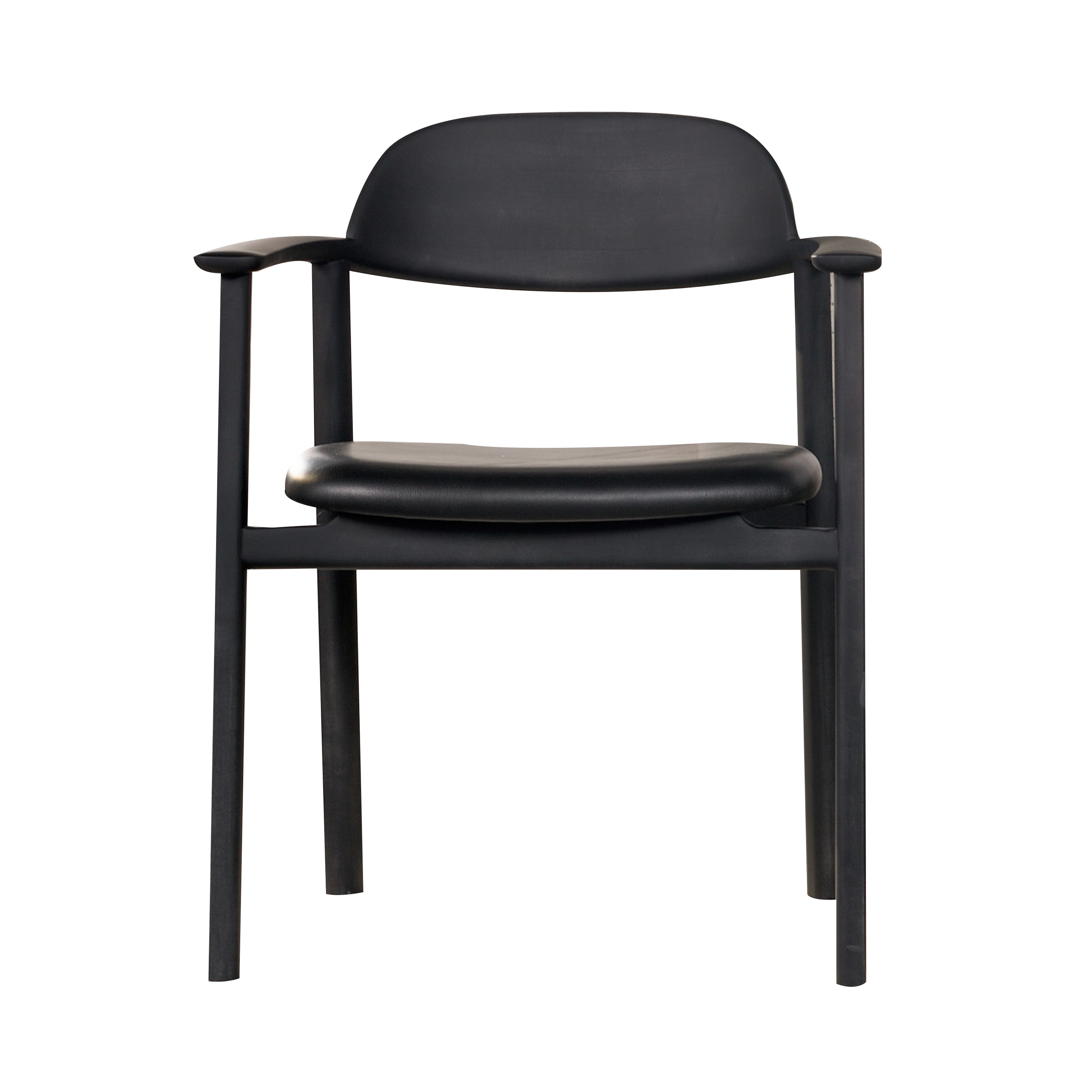Mati Chair: Black Maple + Smooth + Groovy + Soft Black