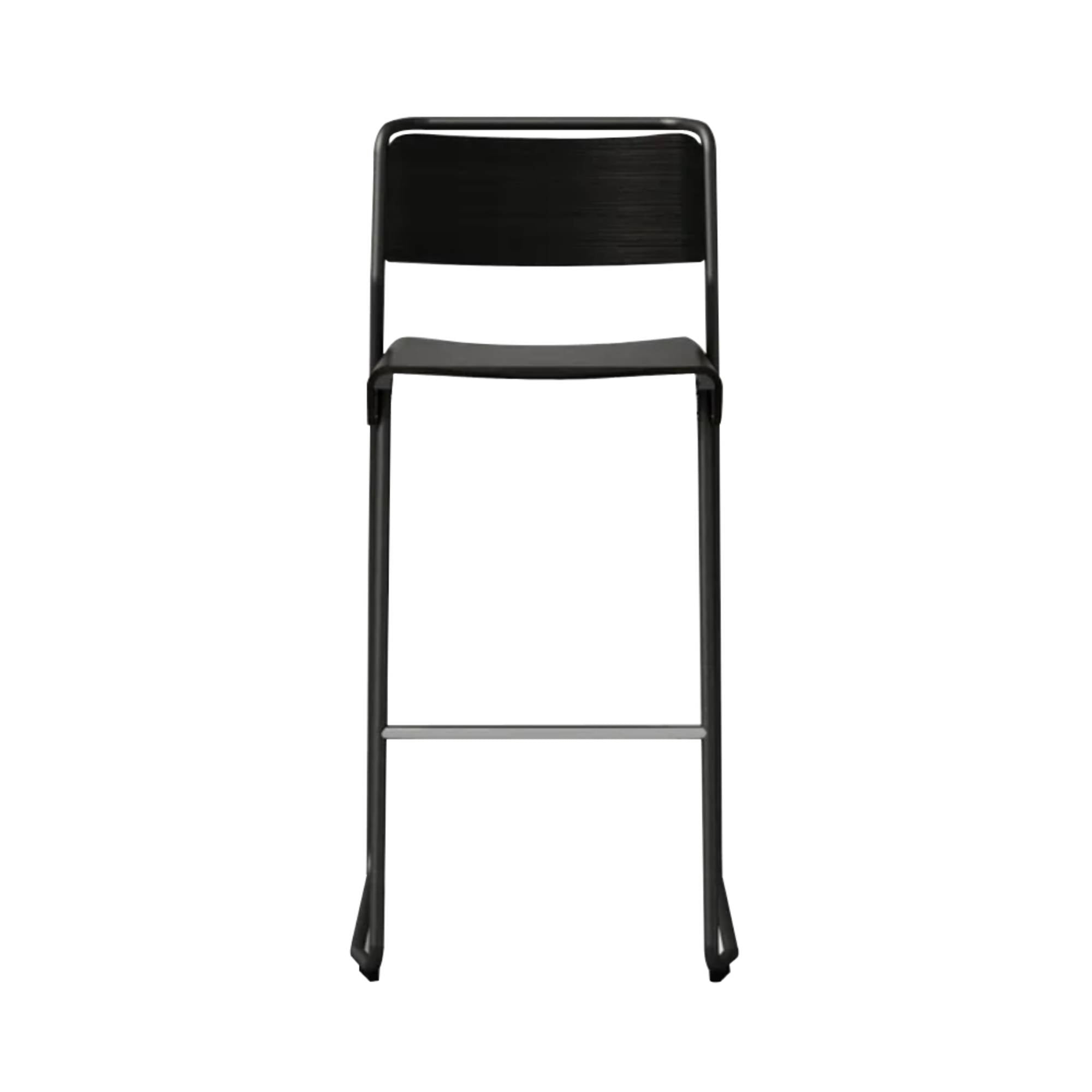 Canteen Utility High Stool: Graphite + Graphite