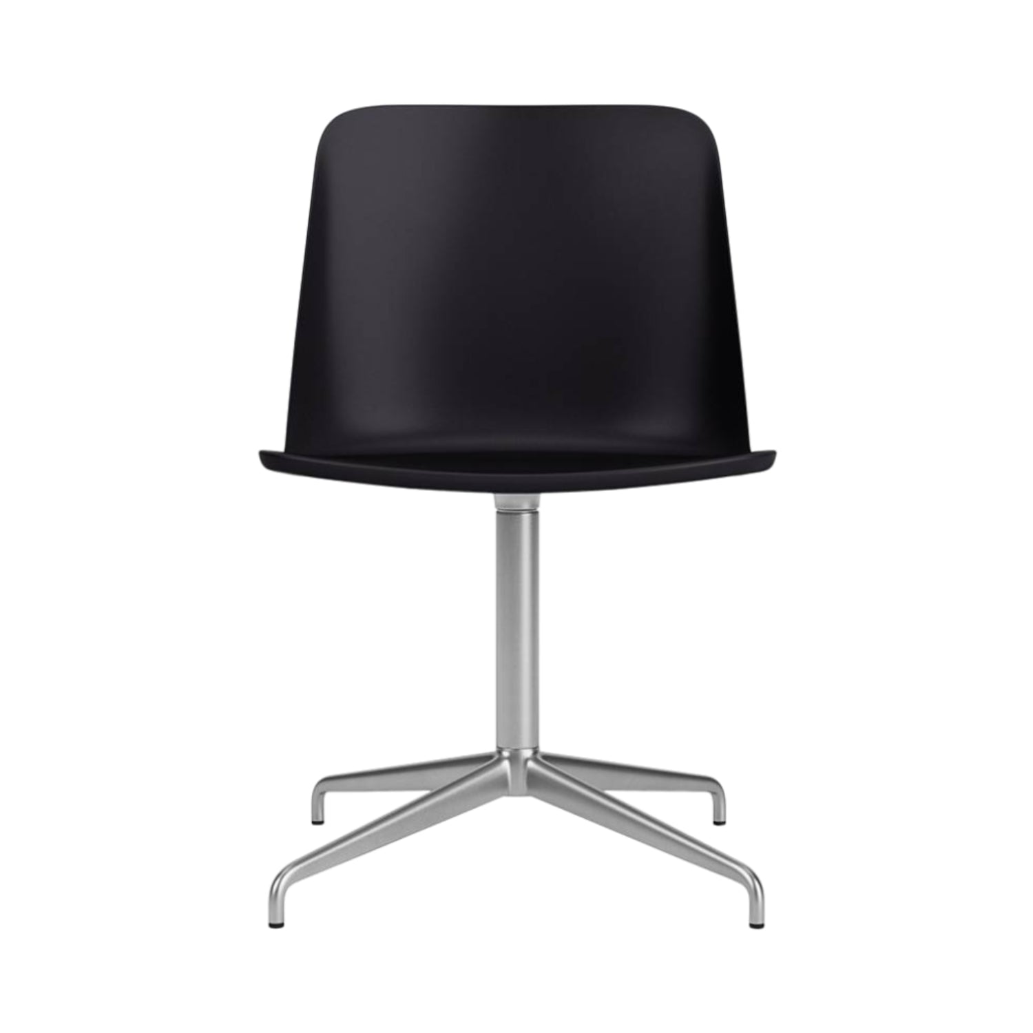 Rely Chair HW11: Black + Polished Aluminum