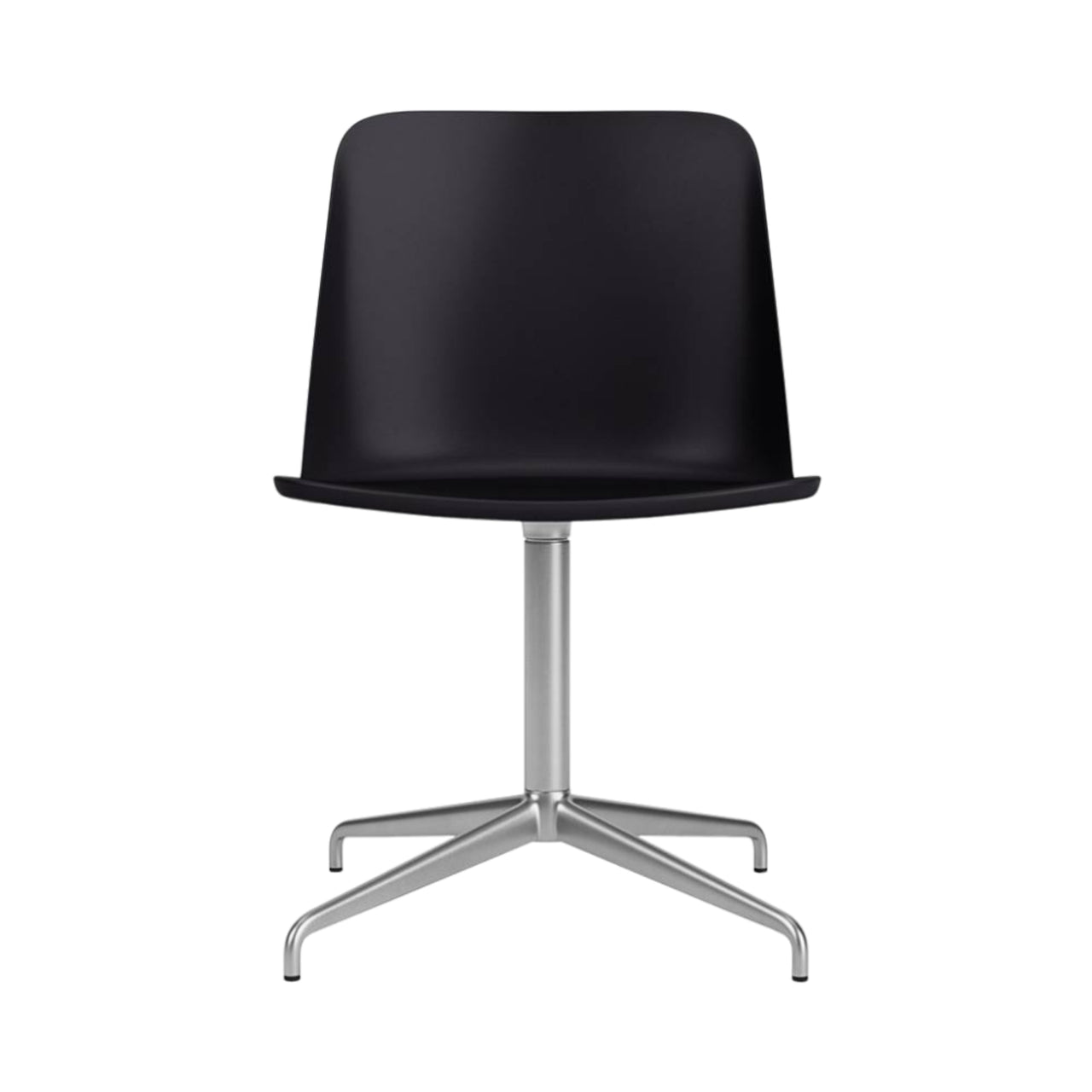 Rely Chair HW16: Black + Polished Aluminum