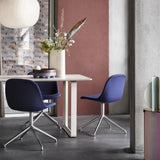 Fiber Side Chair: Swivel Base with Return + Recycled Shell + Upholstered
