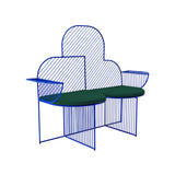 Cloud Bench: Electric Blue + Forest Green Seat Pad