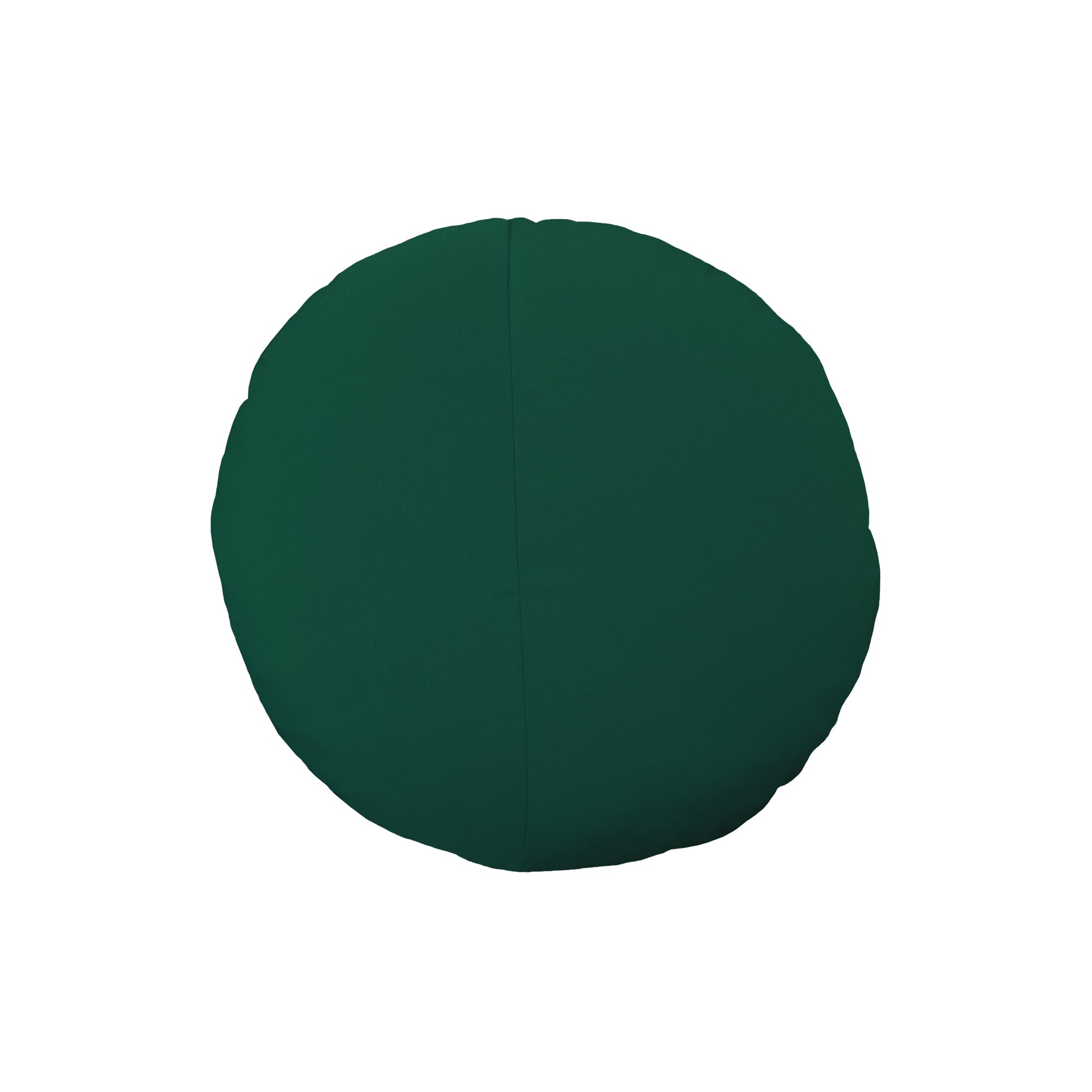 Round Throw Pillow: Forest Green