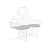 Cloud Bench: White + Granite Seat Pad