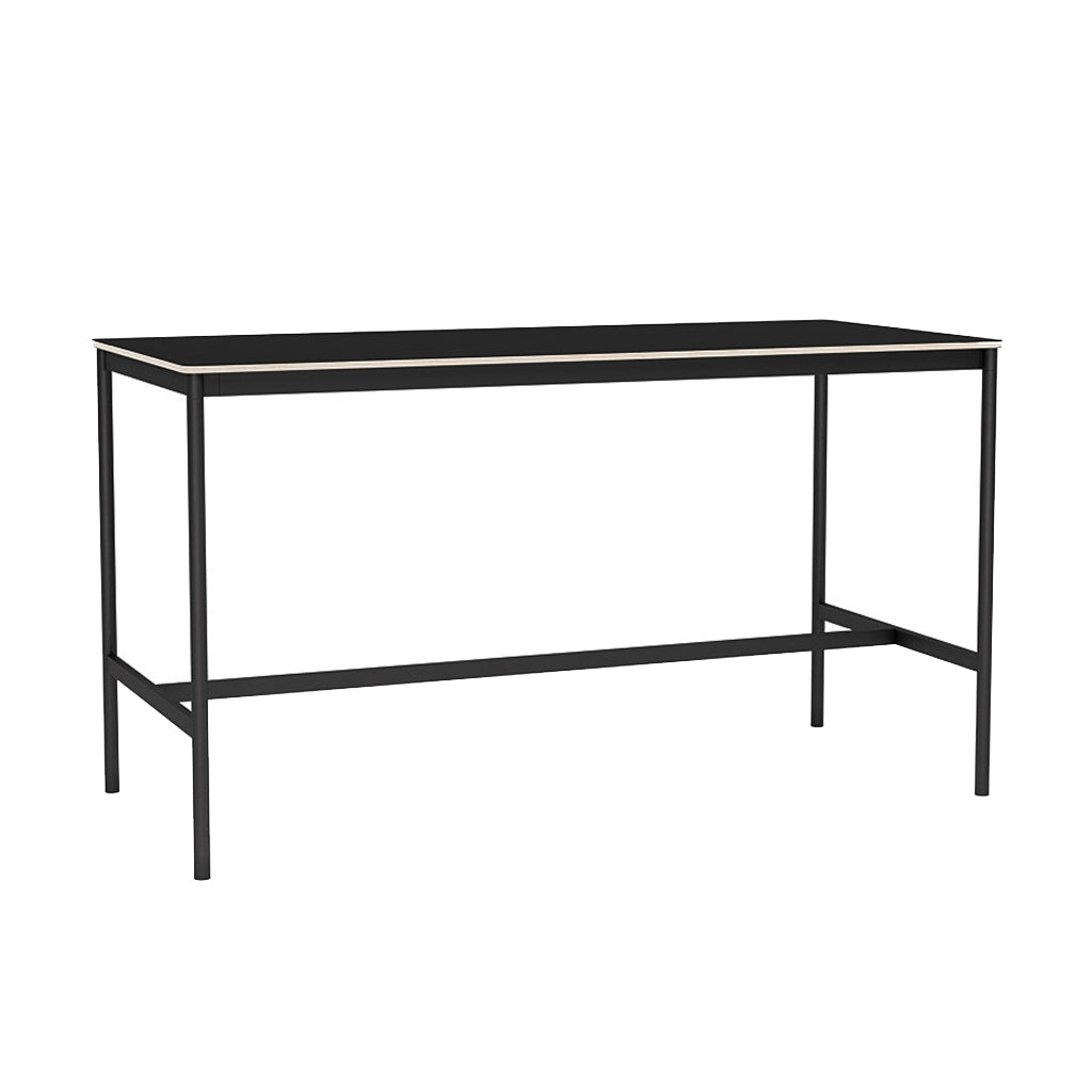 Base High Table: 190 + High + Wide + Black + Black Laminate + Plywood Edge 